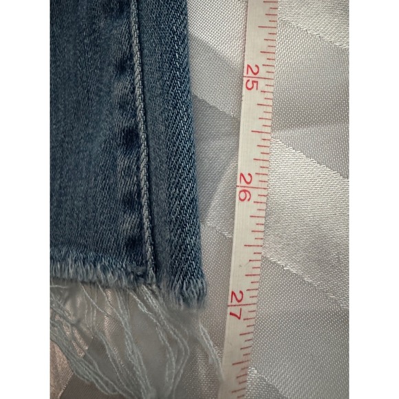 MOTHER The Weekender Ankle Fray Jeans Distressed Flare Denim Women's Size 28 (G) - Picture 16 of 16